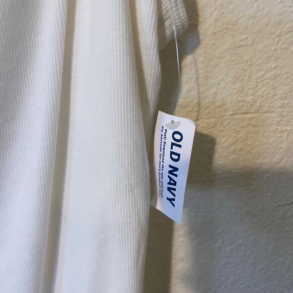 Bundle Lot Of Two White Tops - Gap Ribbed Tank & Old Navy Ribbed Bodysuit Sz XXL - Picture 5 of 7